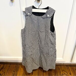 Rosalina collections Gingham Black and white jumper dress size 5 girls